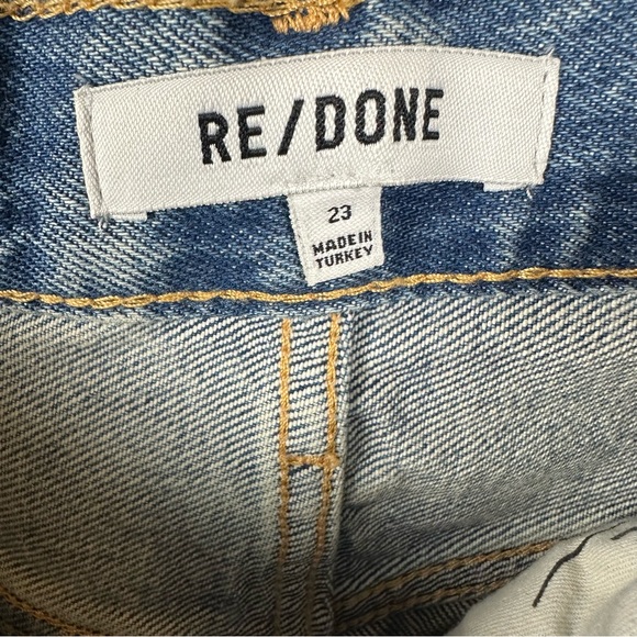 Re/Done Ultra High Rise Taper Jeans in Favorite Bleu 23 NWT (Needs Easy Fix) - Picture 3 of 8